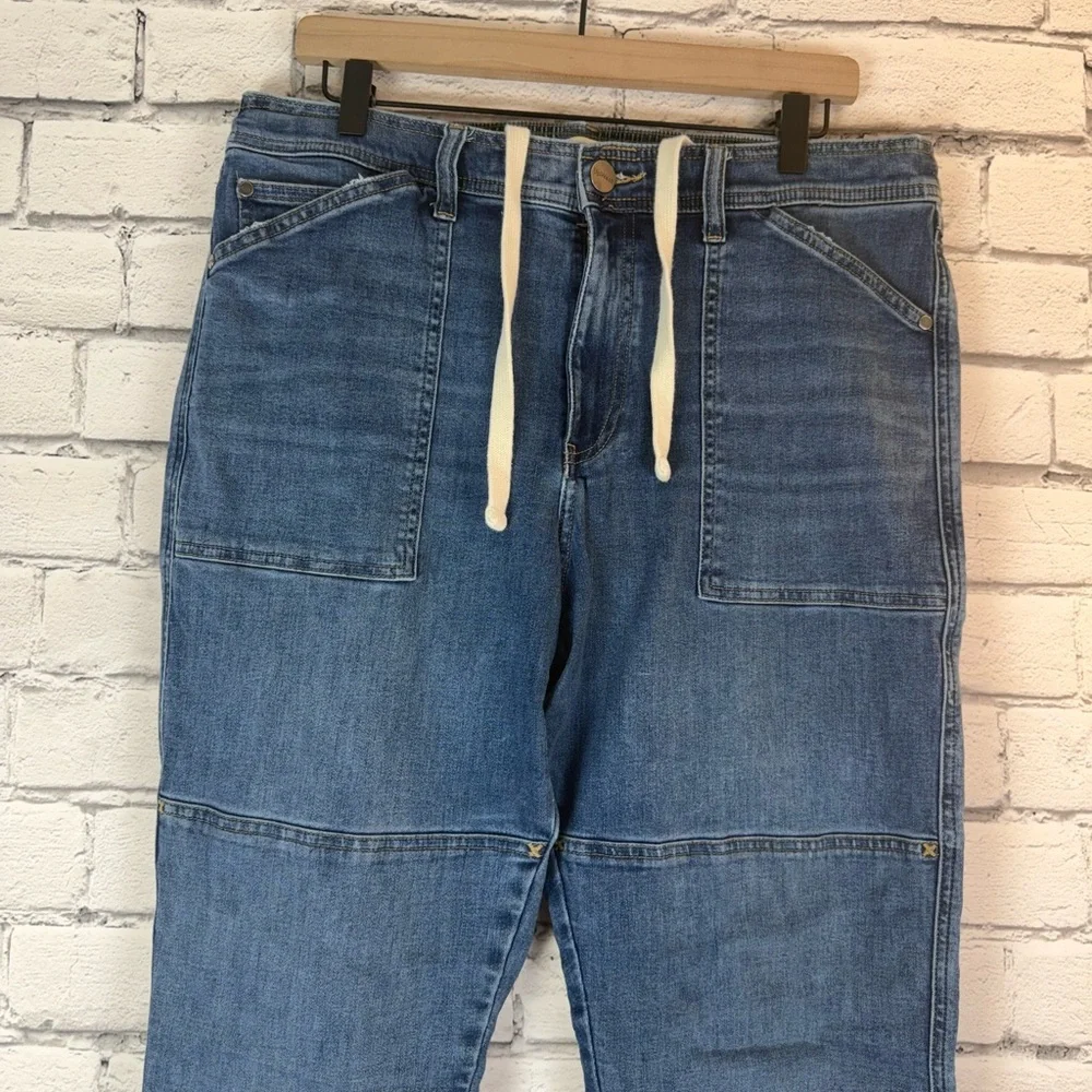 Upwest Men’s Vintage Wash Carpenter Utility Jeans Slim Straight Size Large EUC